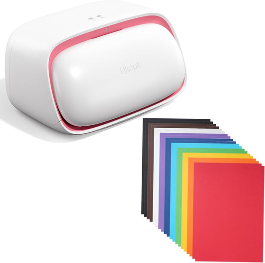 Glee S501 Vinyl Cutting Machine,  10 Colors Cardstock Paper 20 Sheets