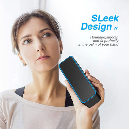 Portable Bluetooth Speaker, Wireless Speaker with Loud Stereo Deep Bass Sound, Outdoor Speakers with Bluetooth 5.0, 6H Playtime,66Ft Bluetooth Range, Dual Pairing for Home,Party