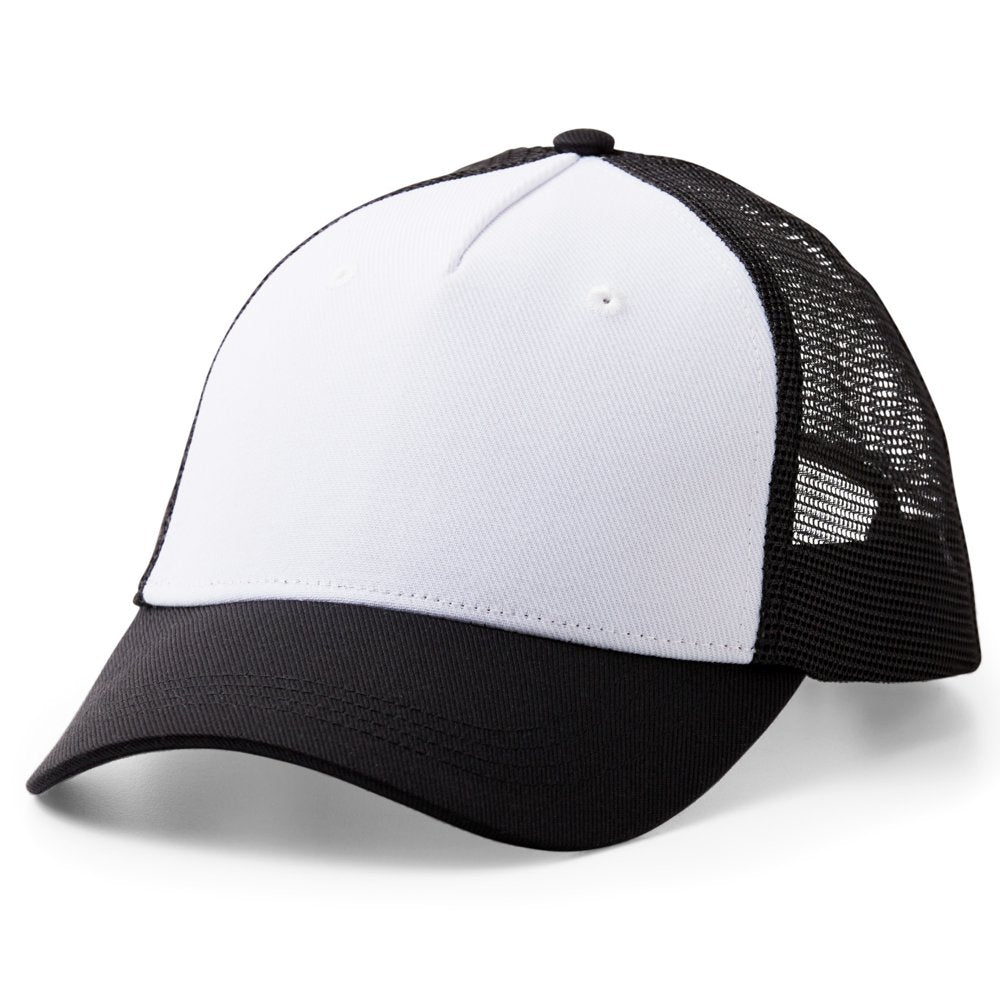 ® Trucker Hat Blank, Black/White (1 Ct)