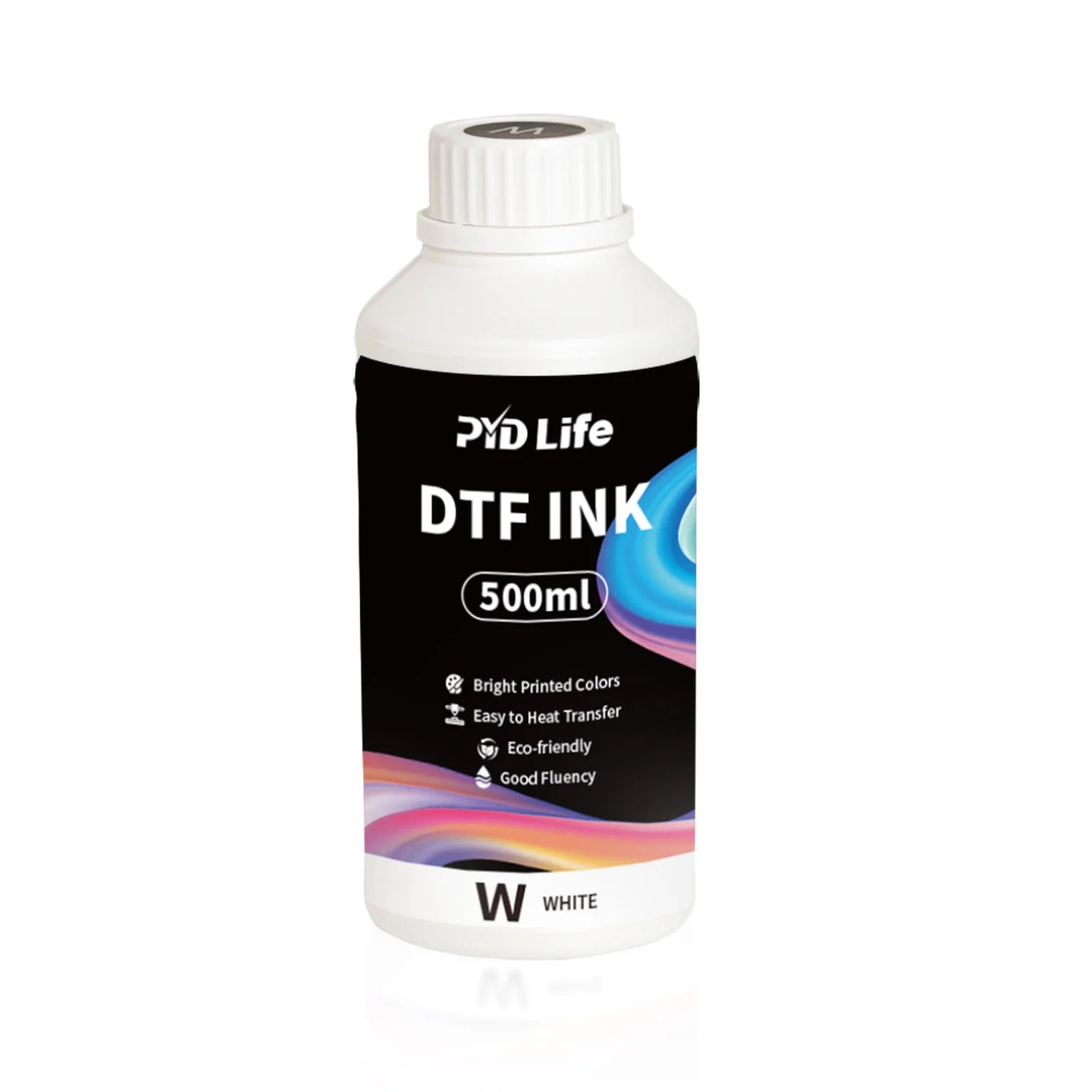 DTF Ink 500 ML White Premium for PET Film Heat Transfer Printing,Refill to DTF Printers with Epson Printhead XP600,I1600,I3200,L1800,L1805,R1390,R2400 (Shipping from China)