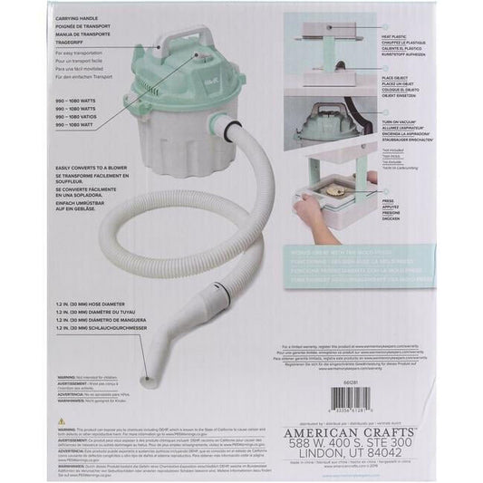 Mold Press Wet/Dry Vacuum-White/Mint