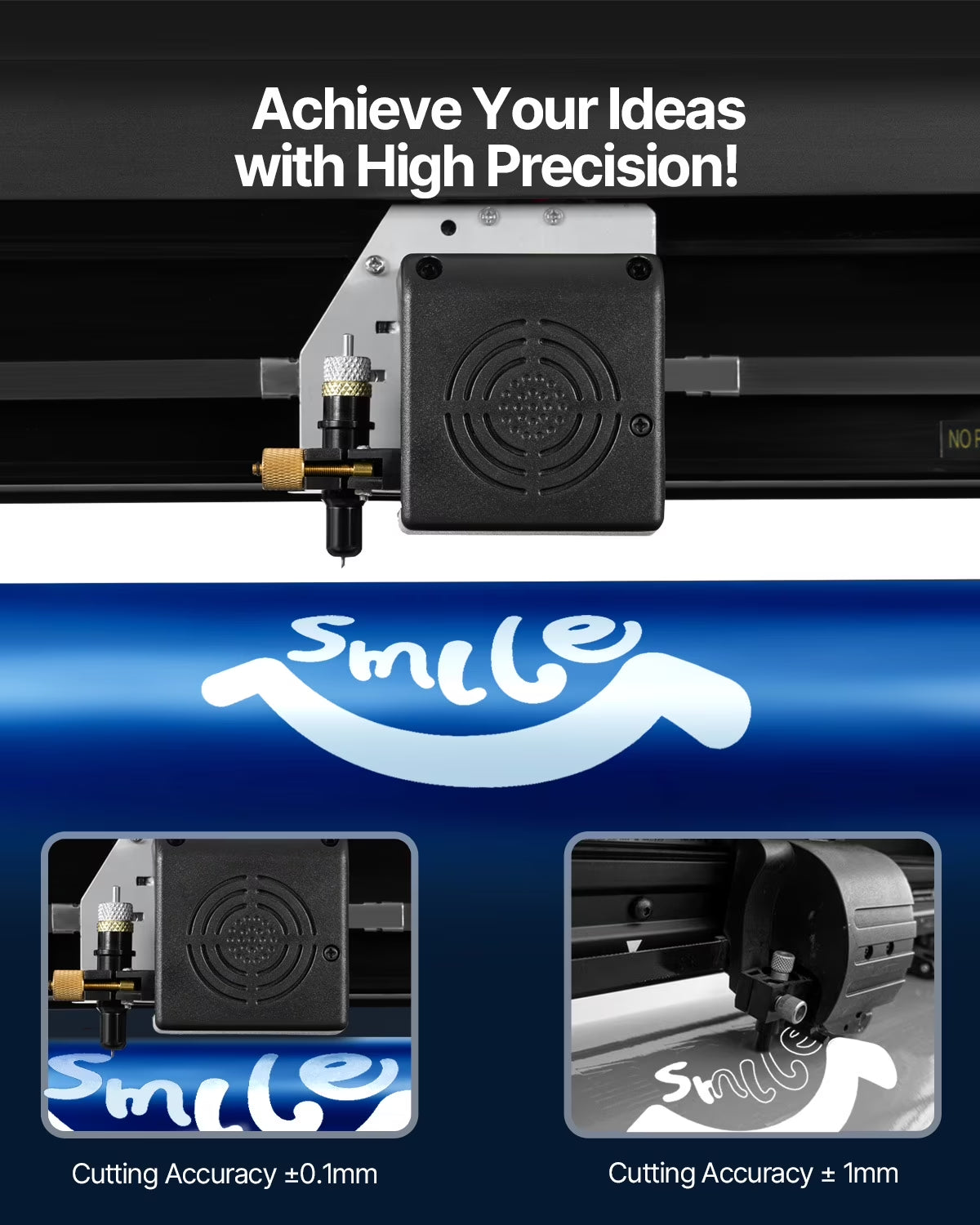 VEVOR Vinyl Cutter, Vinyl Printer, 720Mm, 28", Plotter, U‑Disk Machine Sign Making Aluminum 37.8 X 13 X 16.5 In