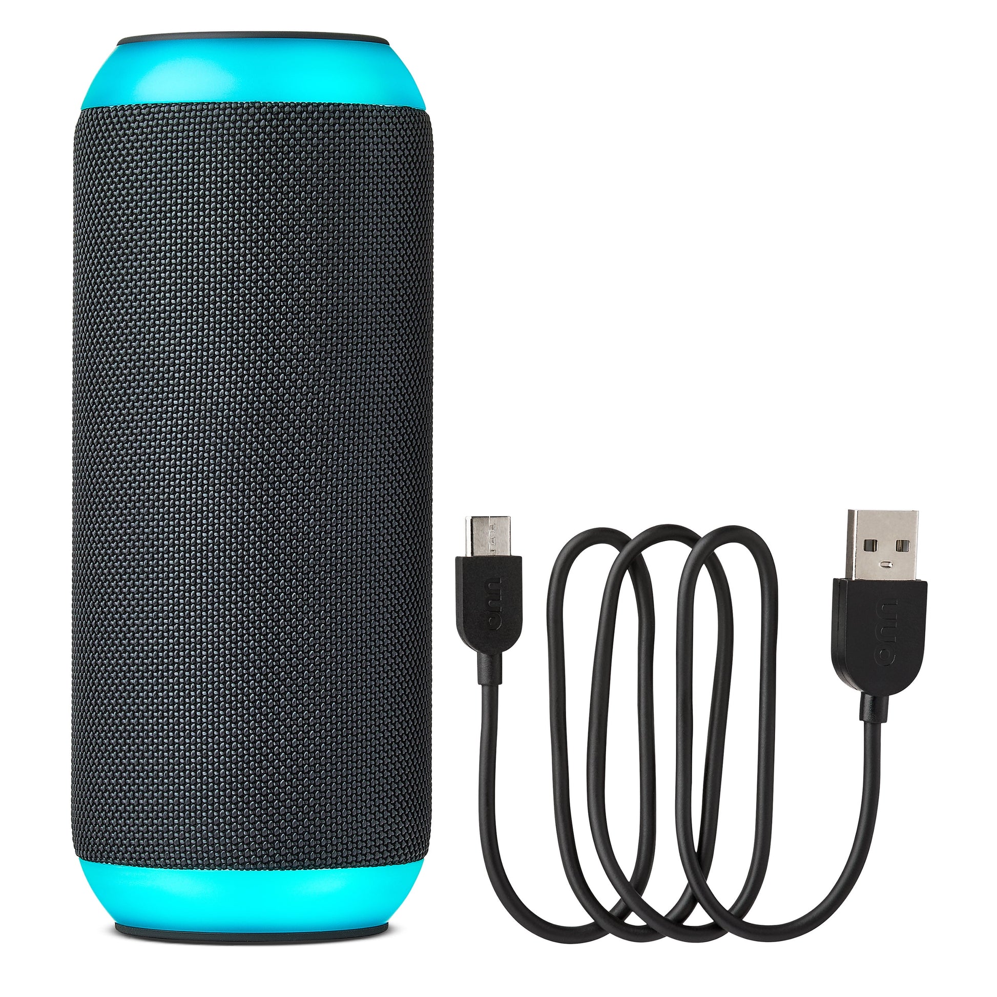 Large Rugged Speaker with Bluetooth Wireless Technology and LED Lighting, Gray