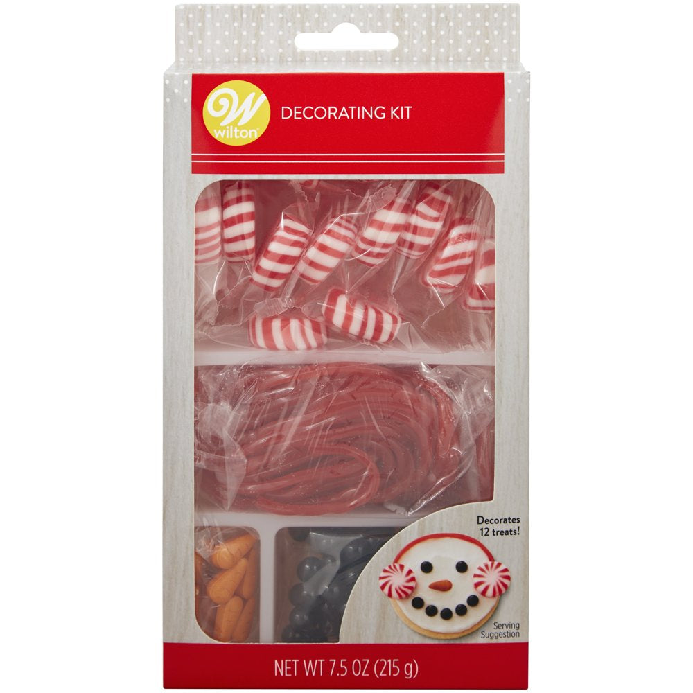 Winter Snowman Cookie or Cupcake Decorating Kit, Decorates 12