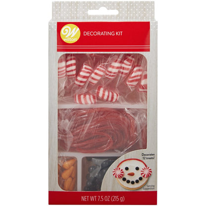 Winter Snowman Cookie or Cupcake Decorating Kit, Decorates 12