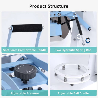 H1B Ball Heat Press Machine for Basketball Rugby Football Volleyball