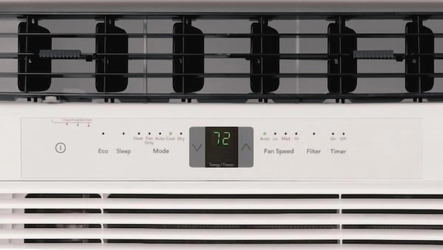 18,800 BTU Window Room Air Conditioner with Supplemental Heat 208/230V up to 1,050 Sq Ft, White