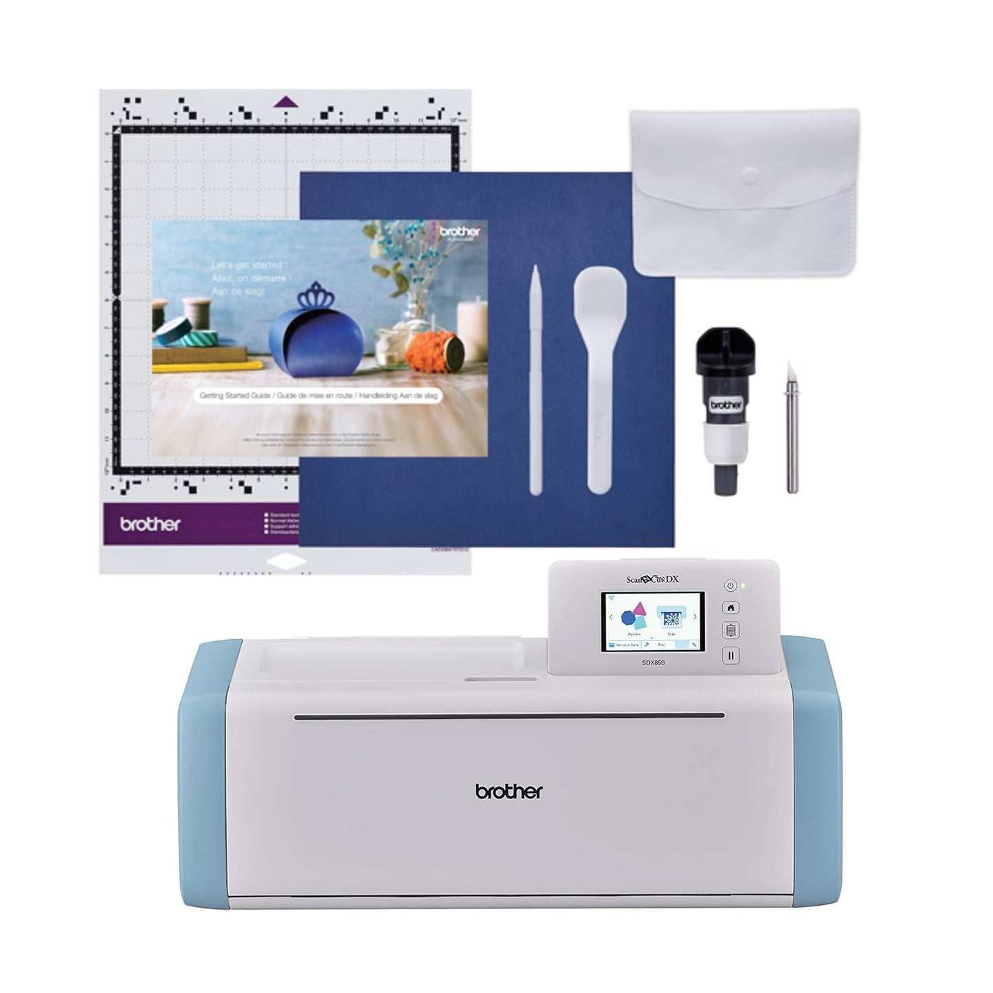 Brother Scanncut SDX85S Electronic DIY Cutting Machine with Scanner, Make Vinyl Wall Art, Appliques, Homemade Cards and More with 251 Included Patterns