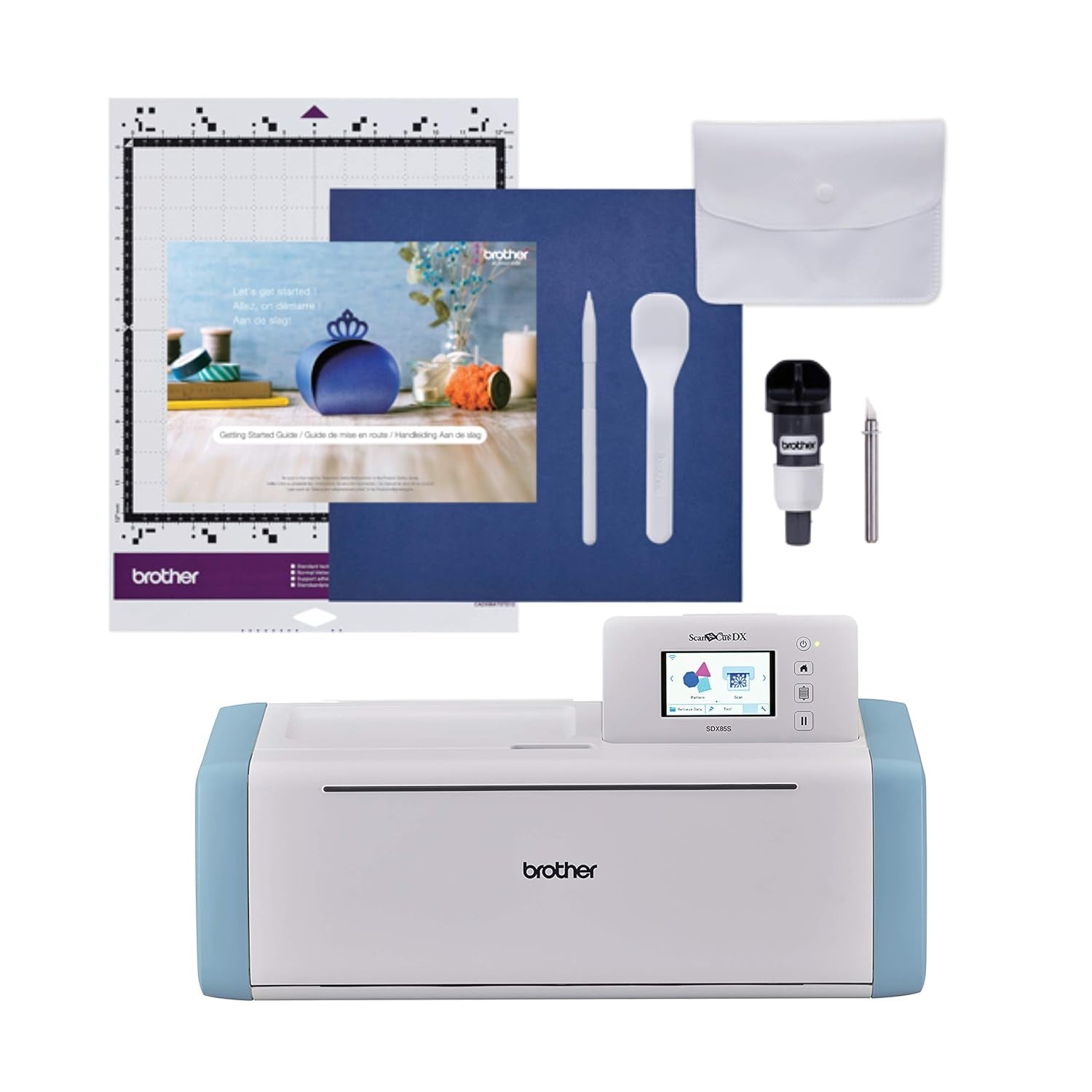 Brother Scanncut SDX85S Electronic DIY Cutting Machine with Scanner, Make Vinyl Wall Art, Appliques, Homemade Cards and More with 251 Included Patterns