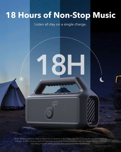 Boom 2 SE Outdoor Speaker, 30W, Bassup Technology, 18H Playtime, IPX7 Waterproof, Floatable, New