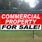 Commercial Property Sale 13 Oz Heavy Duty Vinyl Banner Sign with Metal Grommets, New, Store, Advertising, Flag, (Many Sizes Available)