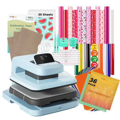 [Easter Best Deal] HTVRONT Auto Heat Press 2+Great Value Bundle