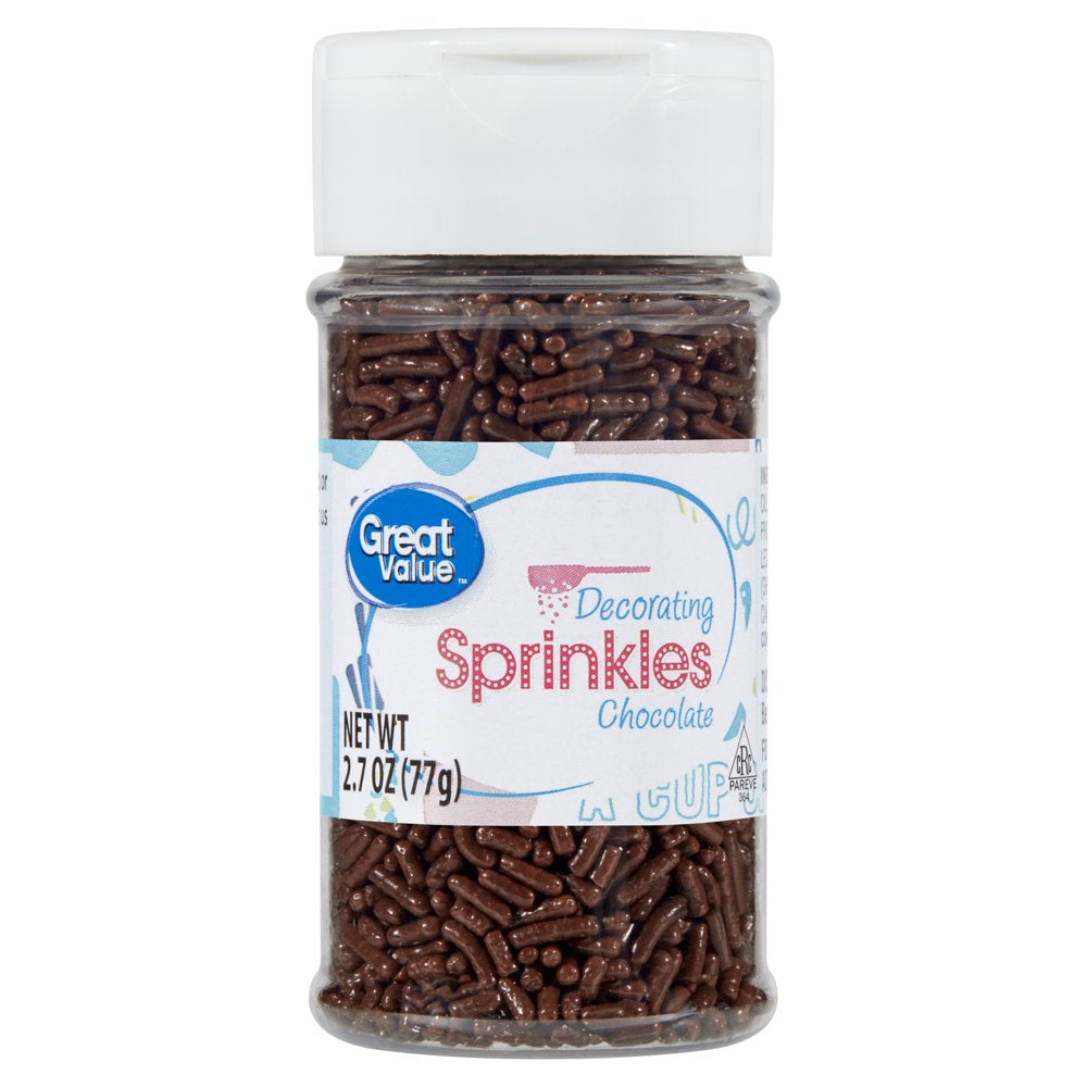 Decorating Sprinkles, Chocolate, 2.7 Oz