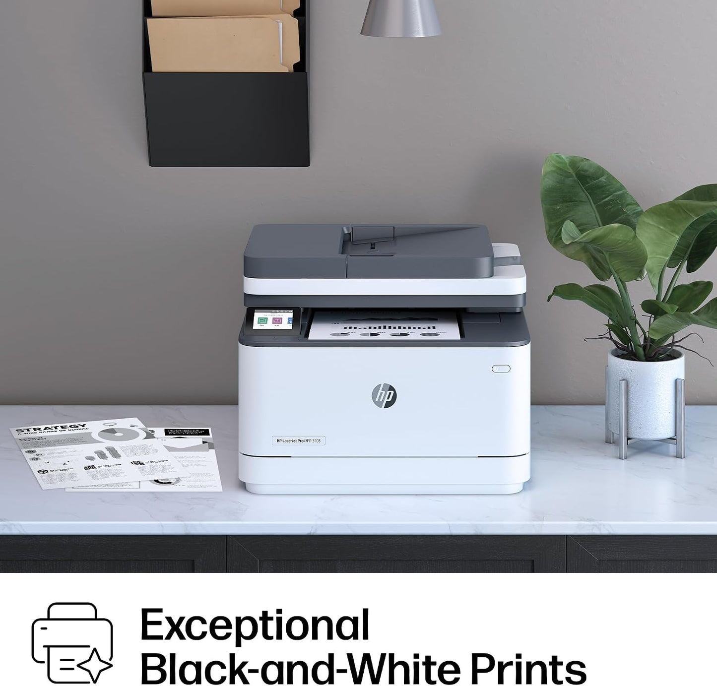 HP Laserjet Pro MFP 3105Sdw Wireless Printer, Print, Scan, Copy, Fast Speeds, Easy Setup, Mobile Printing, Advanced Security, Best-For-Office, Ai-Capable (3G646A)