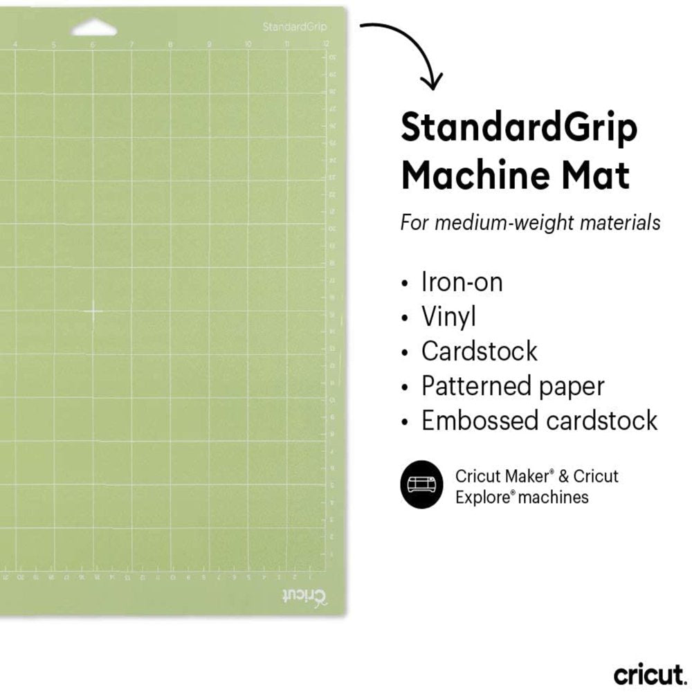 ® Standardgrip Adhesive Cutting Machine Mat, 12 in X 12 in (2 Ct)