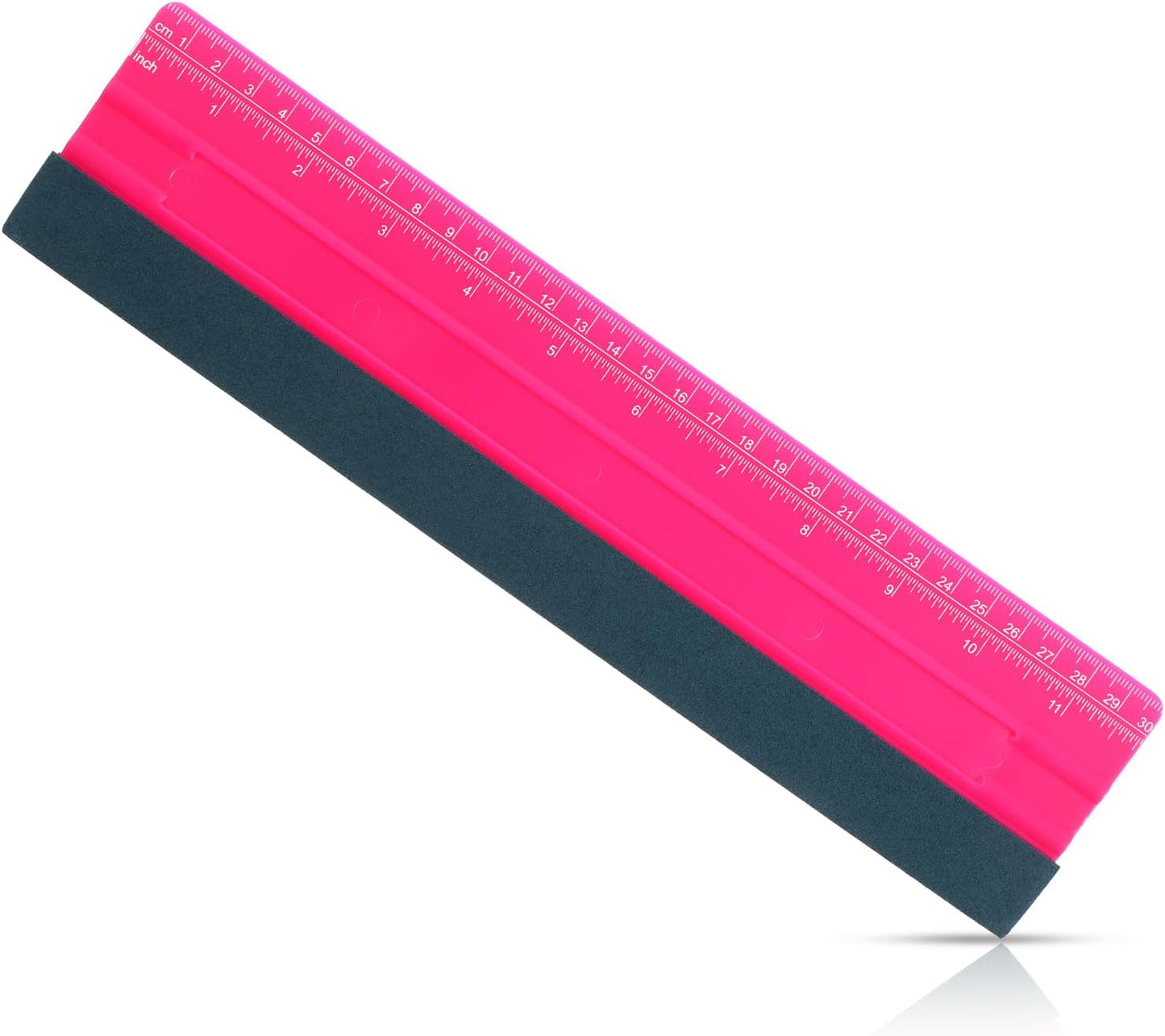 Wallpaper Smoothing Tool, Professional Vinyl Squeegee with Ruler Felt Squeegee for Vinyl Decals Sticker Paper Wallpaper Window Film Tools (12Inch)