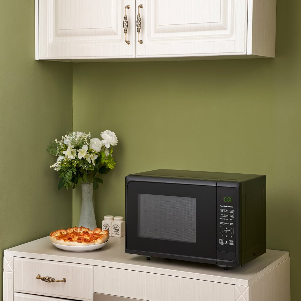 0.9 Cu. Ft. Matte Black Microwave Oven