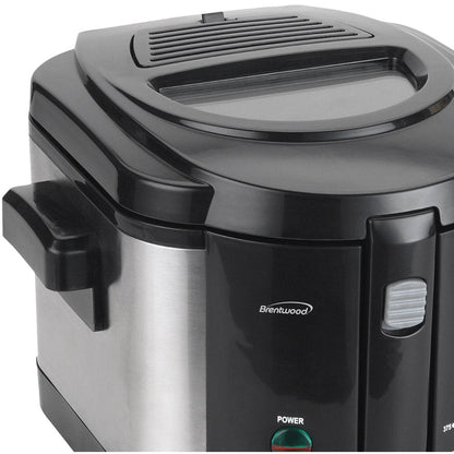 DF-720 1200W 8-Cup Electric Deep Fryer - Stainless Steel