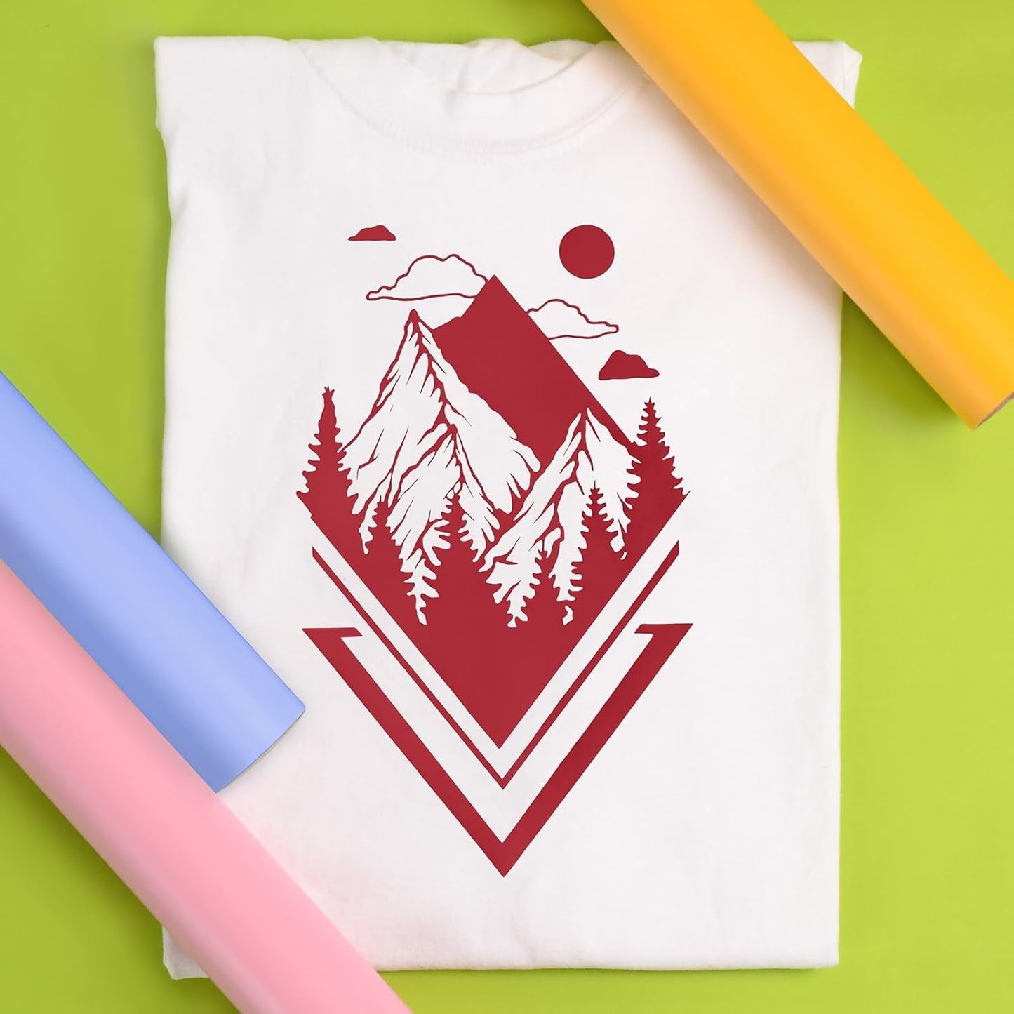 Siser Easyweed Heat Transfer Vinyl 11.8" X 5Ft Roll (Red) - - Compatible, Cricut, Silhouette and Other Craft/Professional Cutters - CPSIA Certified