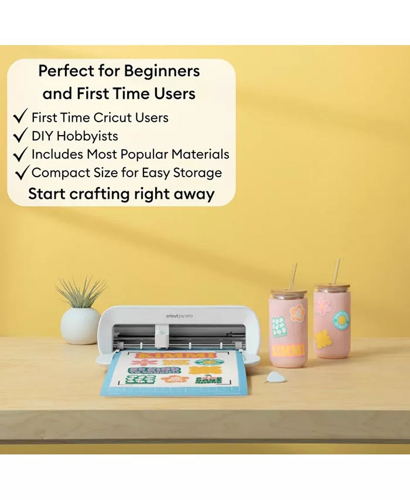 Joy Xtra Machine with Printable Sticker Paper and Vinyl Bundle