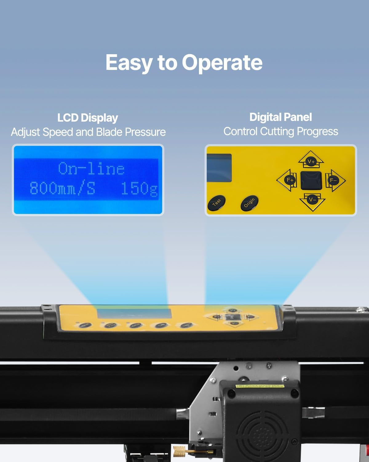 Vinyl Cutter 34Inch Bundle, Vinyl Cutter Machine Manual Vinyl Printer LCD Display Plotter Cutter Sign Cutting with Signmaster Software for Design and Cut,With Supplies, Tools