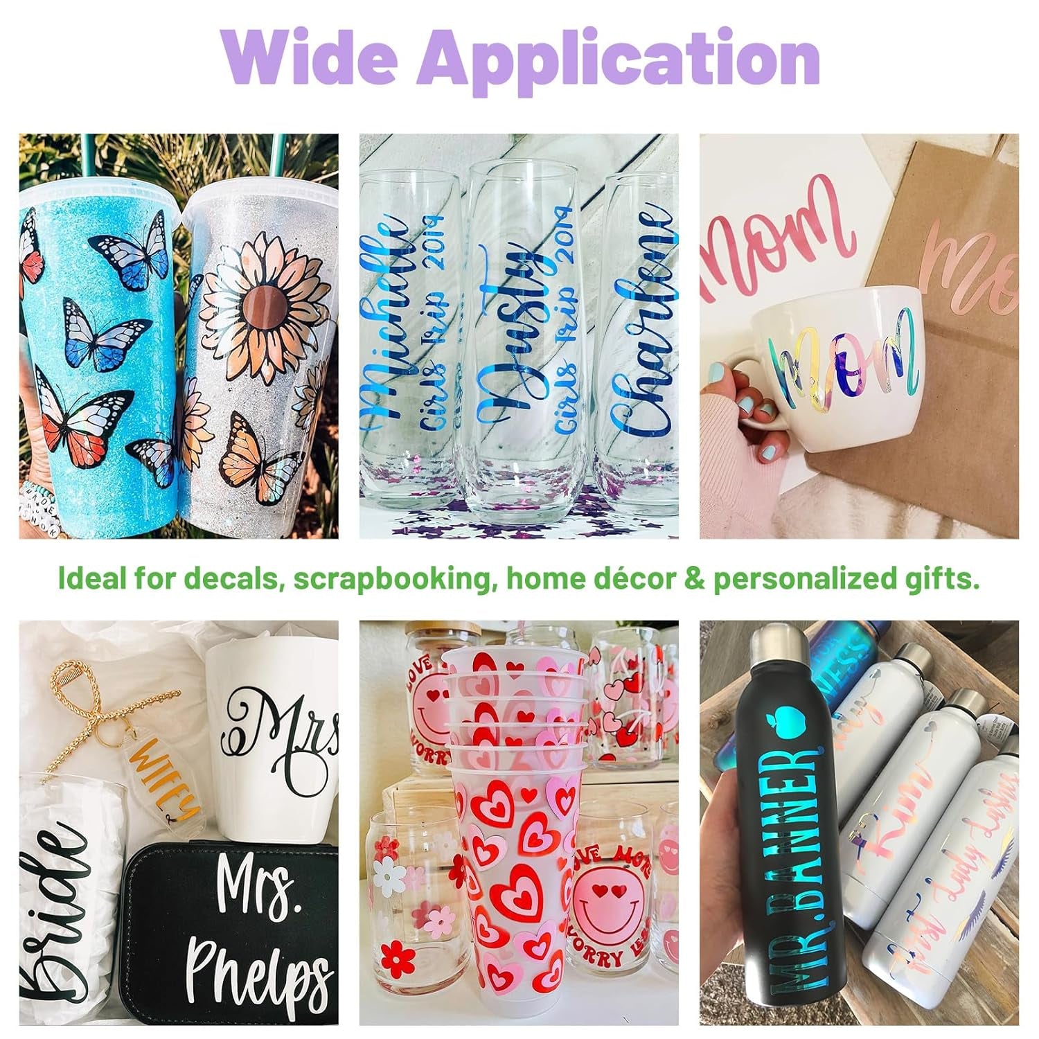 Clear Transfer Tape for Vinyl -12INCH X 10 Ft,White Alignment Grid for Heat Transfer Vinyl, Printable HTV, DIY Decals, Signs, Stickers, Adhesive Vinyl