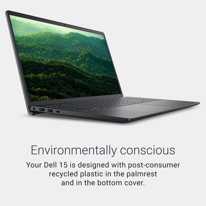 Dell 15 Laptop Dc15255-15.6-Inch FHD 120Hz Display, AMD Ryzen 5-7520U, 8GB LPDDR5 RAM, 512GB SSD, Radeon 610M Graphics, Windows 11 Home, Onsite Service - Carbon Black