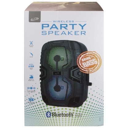 Wireless Tailgate Party Speaker, ISB250B, Black