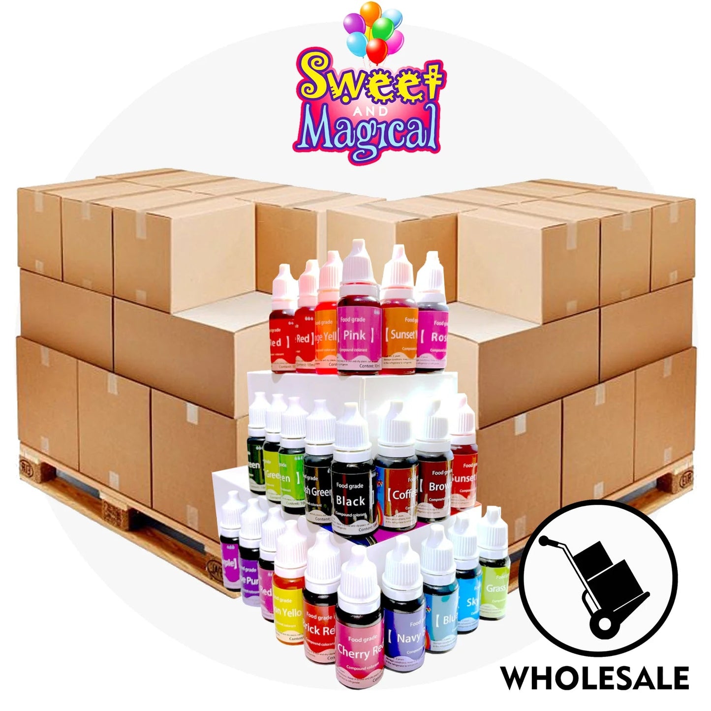 Airbrush Food Colors - Box of 12 Sets