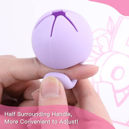 Vinyl Weeding Scrap Collector - Portable Handheld Scrap Collector Ring, Silicone Weeding Tools for HTV Crafting Adhesive Paper Sheets (Purple)