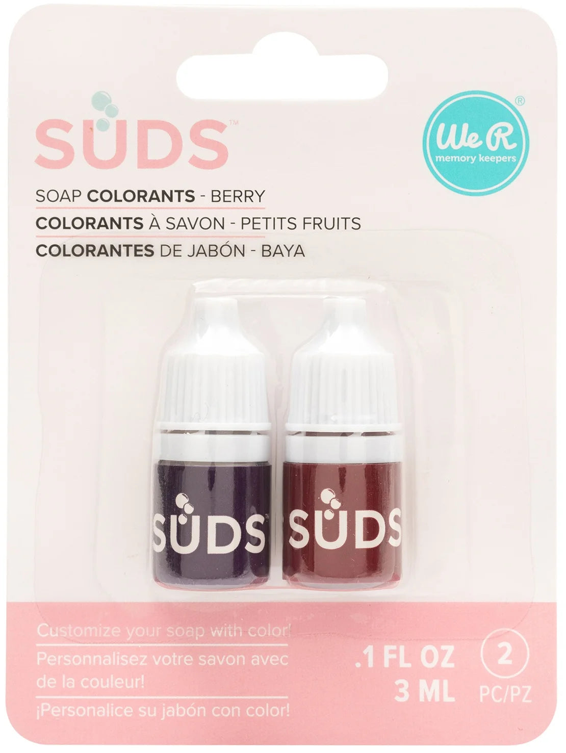 Suds Colorant 2/Pkg-Berry