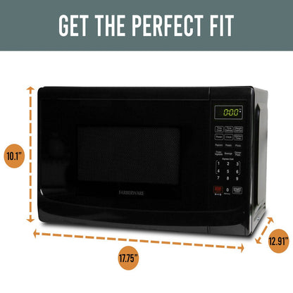 Classic 0.7 Cu. Ft. 700W Microwave Oven, Black