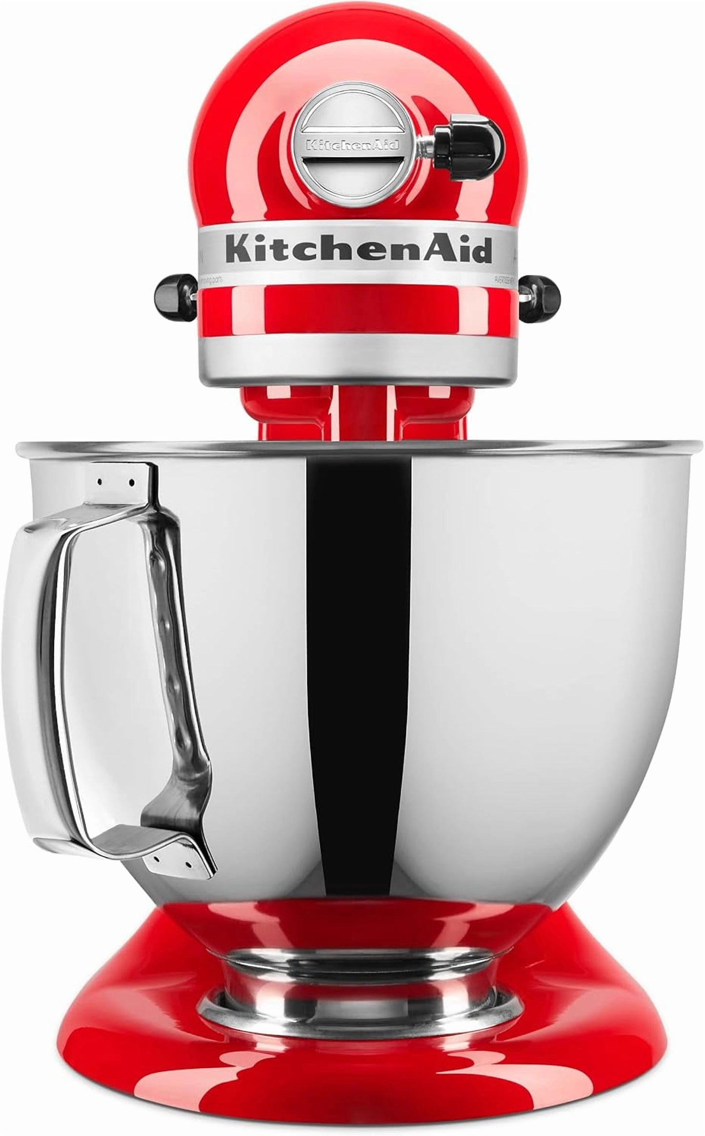 Artisan Series Tilt Head 5 Qt Stand Mixer, Passion Red with Flat Beater, Dough Hook, Whip