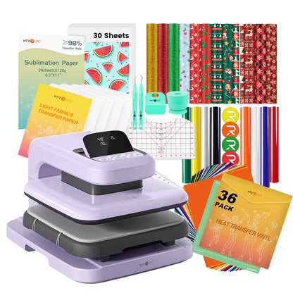 [Easter Best Deal] HTVRONT Auto Heat Press 2+Great Value Bundle