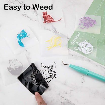 Loklik Cutting Machine 2 & Black Permanent Vinyl, Black Vinyl Compatible with Cricut Cutting Machine 12" X 14 FT