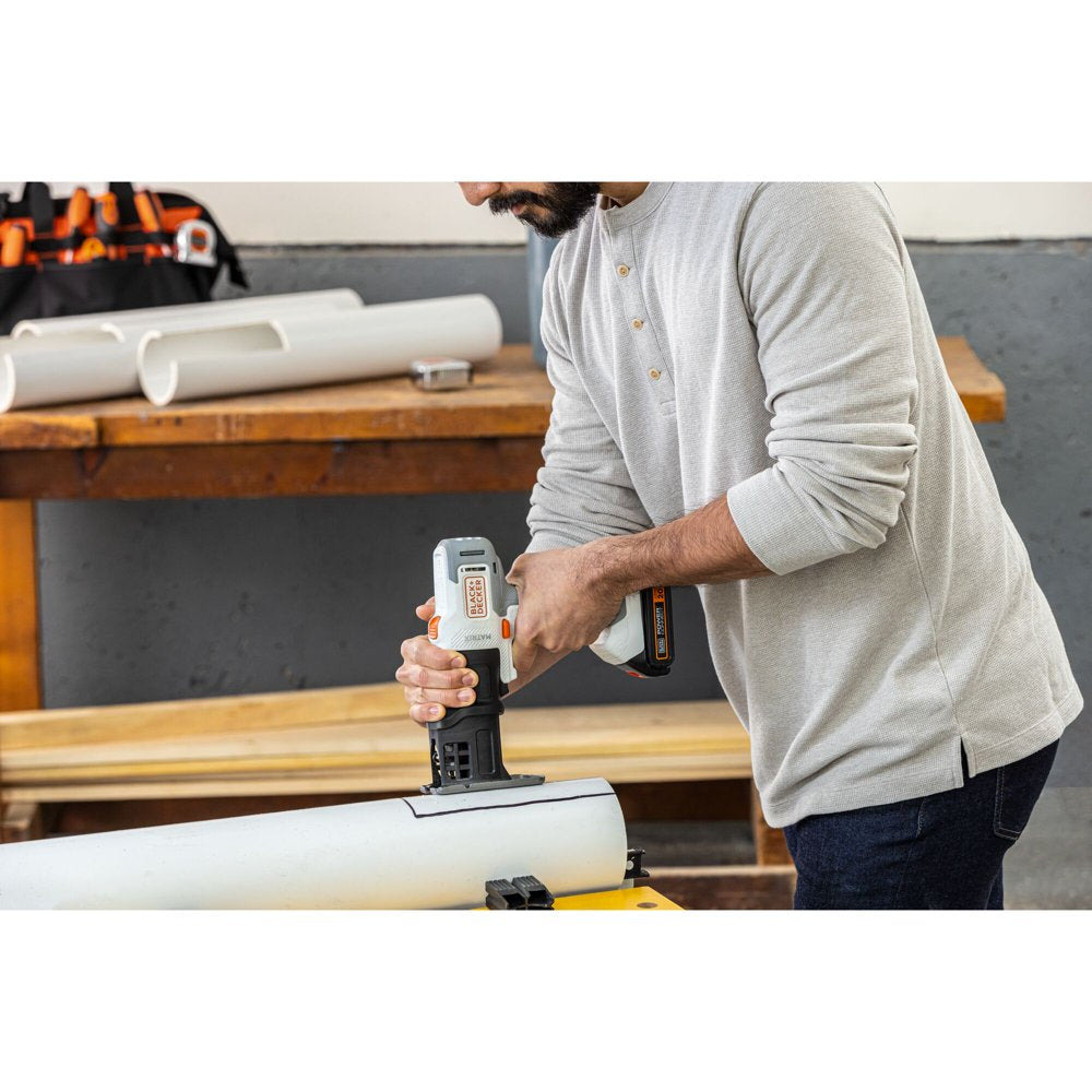 20V Max Matrix Cordless Combo Kit, 6-Tool, White and Orange, Model BDCDMT1206KITWC