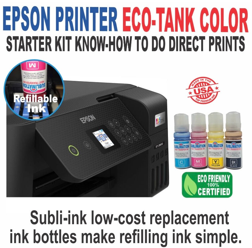 Epson Tank Printer with DTF And Sublimation-Ink