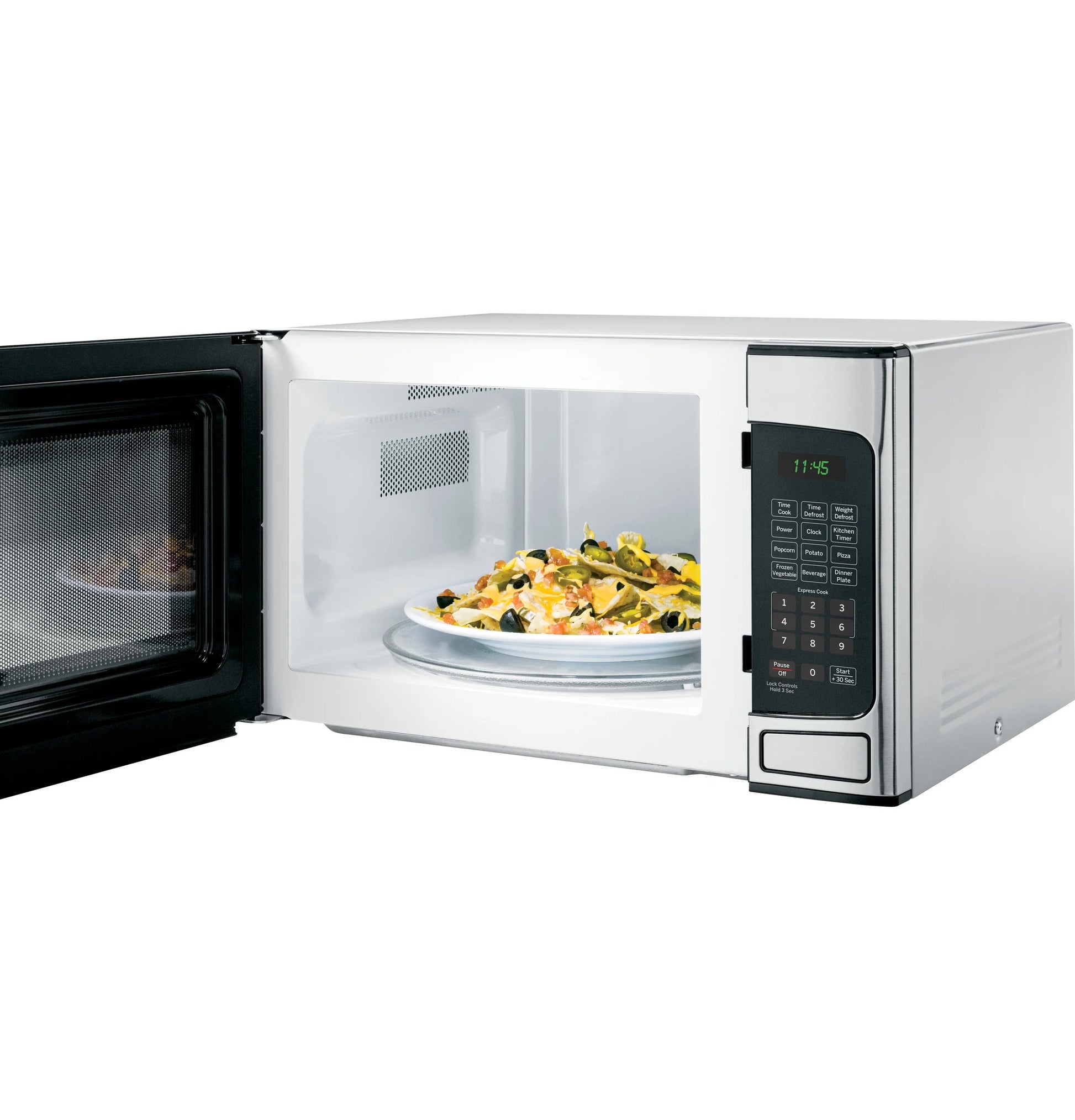 1.1 Cu. Ft. Capacity Countertop Microwave Oven Stainless Steel