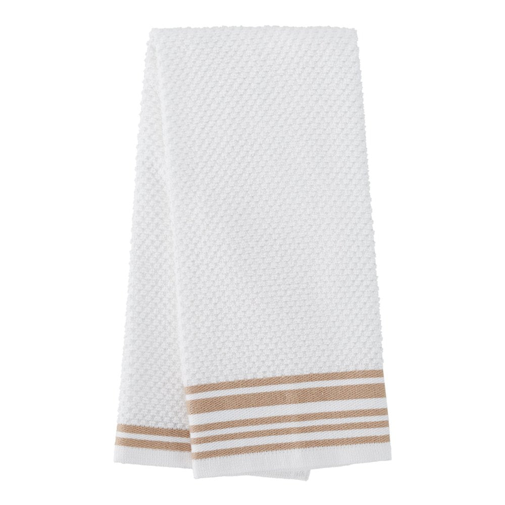 4-Pack 16”X26” Woven Kitchen Towel Set, Brownstone