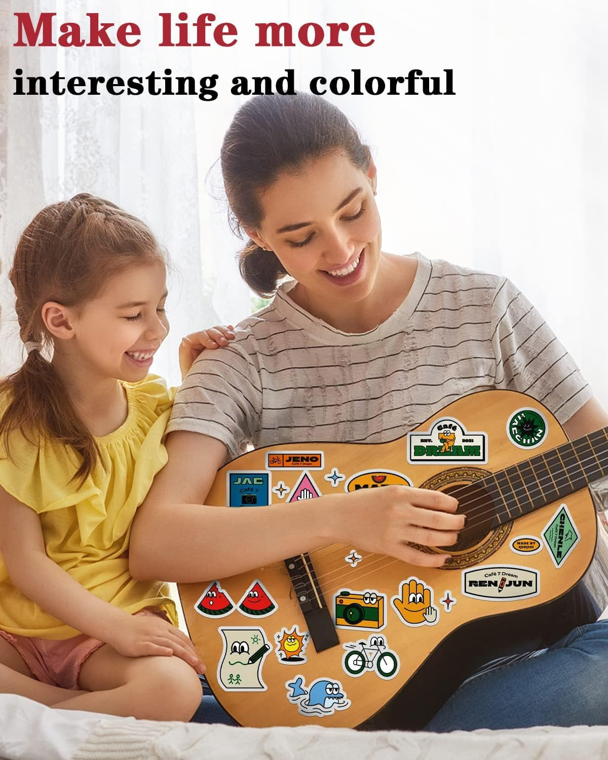 Lzerking 200 Sheets Glossy Printable Vinyl Sticker Paper 8.5"X11", Vibrant Color Quick-Drying Waterproof White Decals for Inkjet/Laser Printers & Cricut for Small Businesses, DIY Enthusiasts