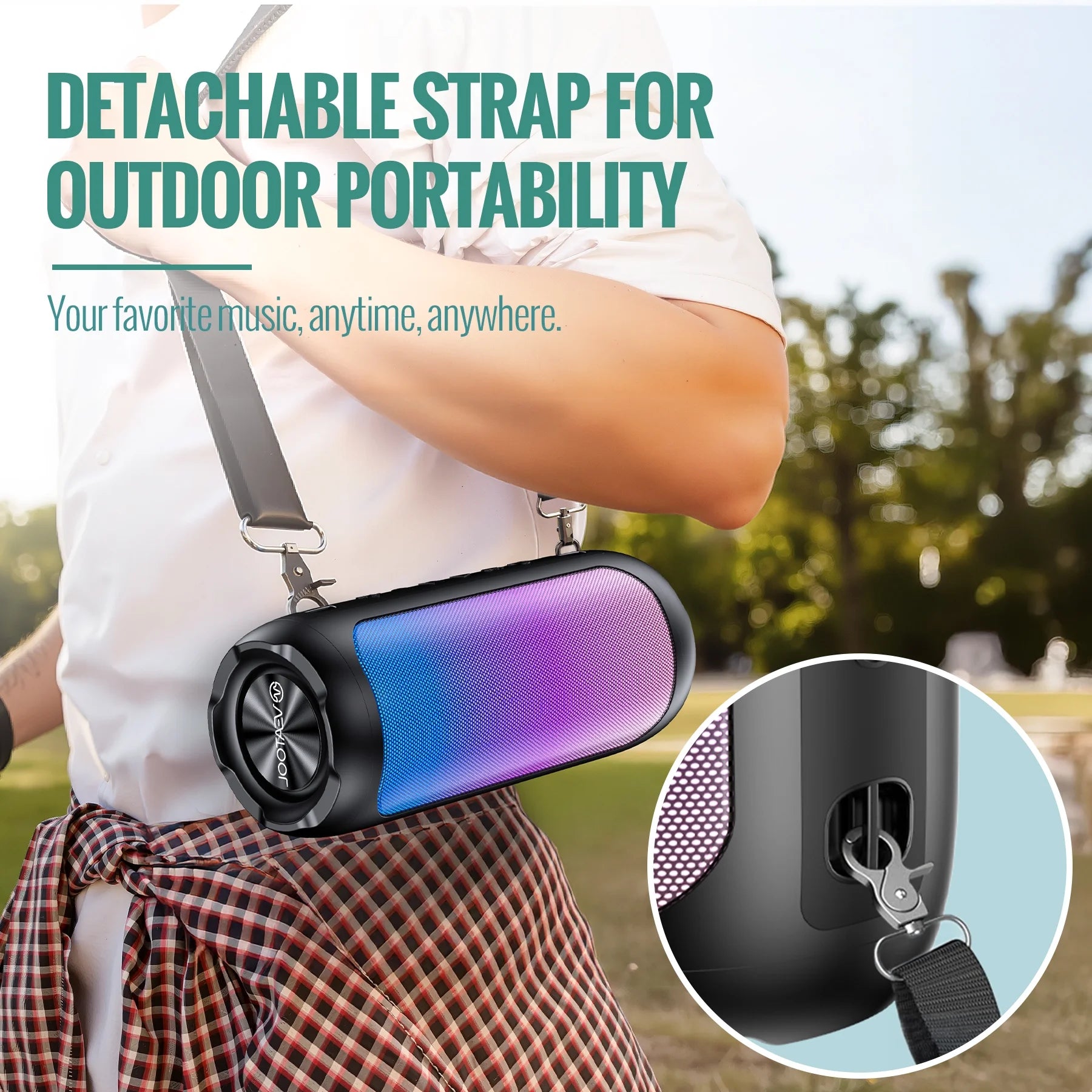 Portable Bluetooth Speaker,Floating Dustproof Speaker,25W Stereo Sound Wireless Speaker with Cool Dynamic LED Lights, IPX6 Waterproof Bluetooth Speakers, BT5.3, TWS Surround Pairing