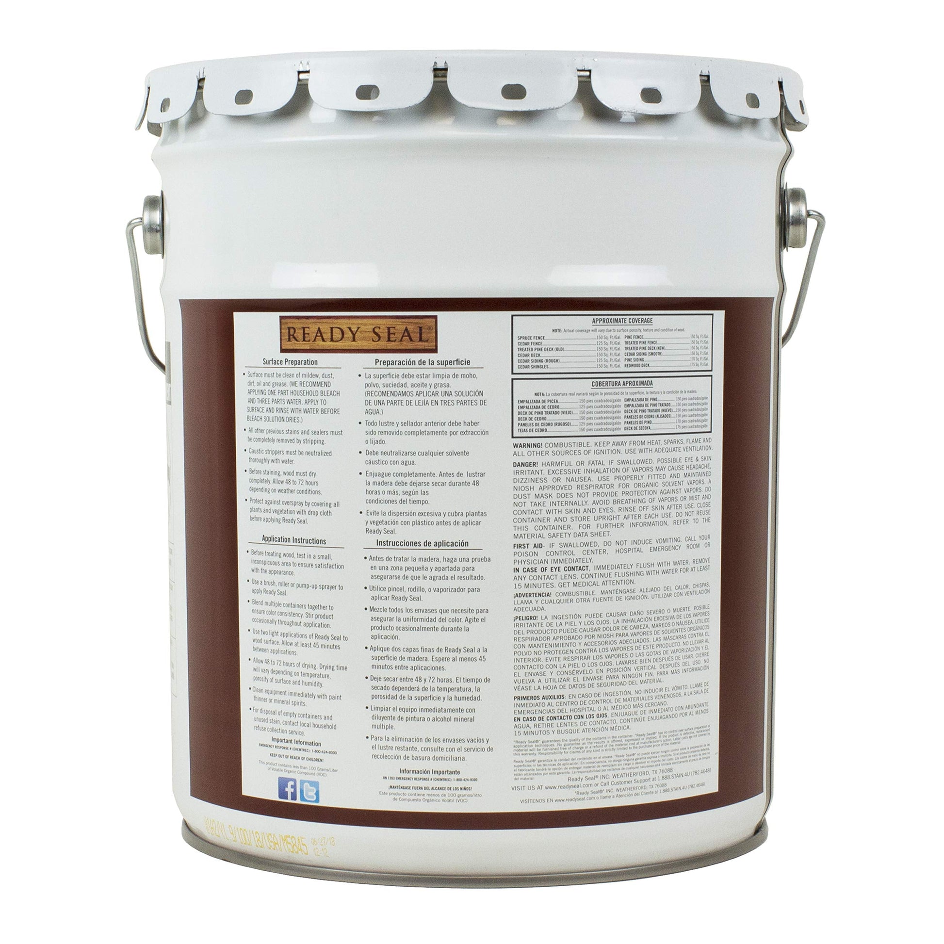 816078005157 515 5G Stain & Sealer for Wood - Pecan