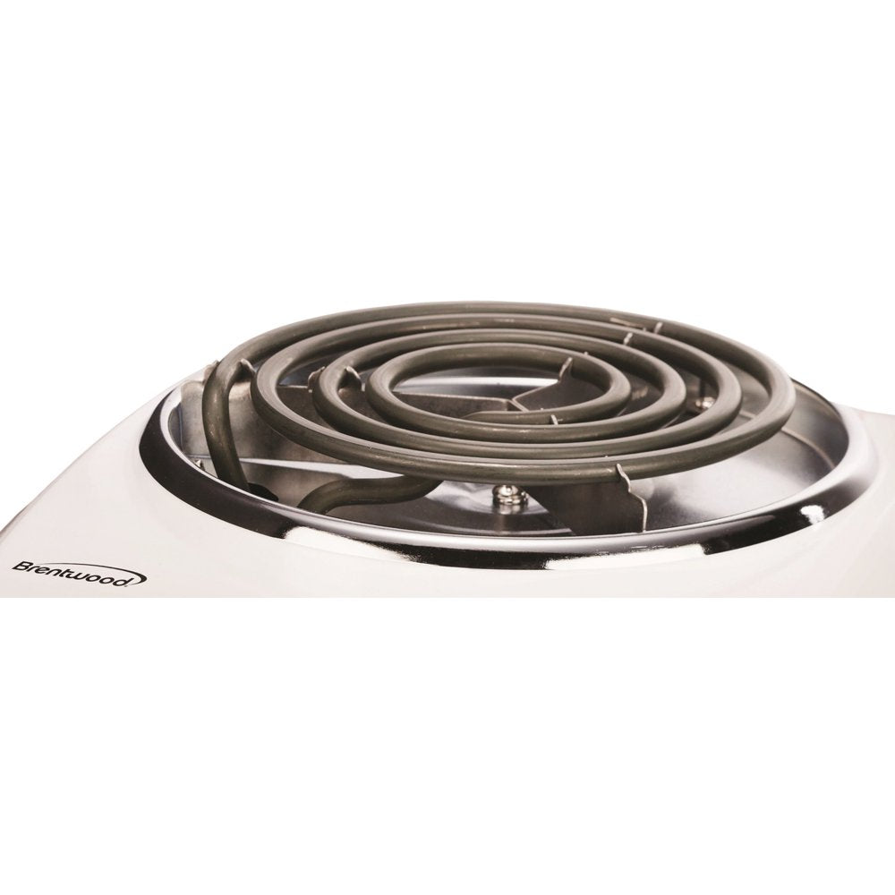 TS-322 1000W Single Electric Burner, White