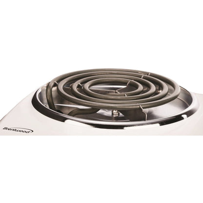 TS-322 1000W Single Electric Burner, White