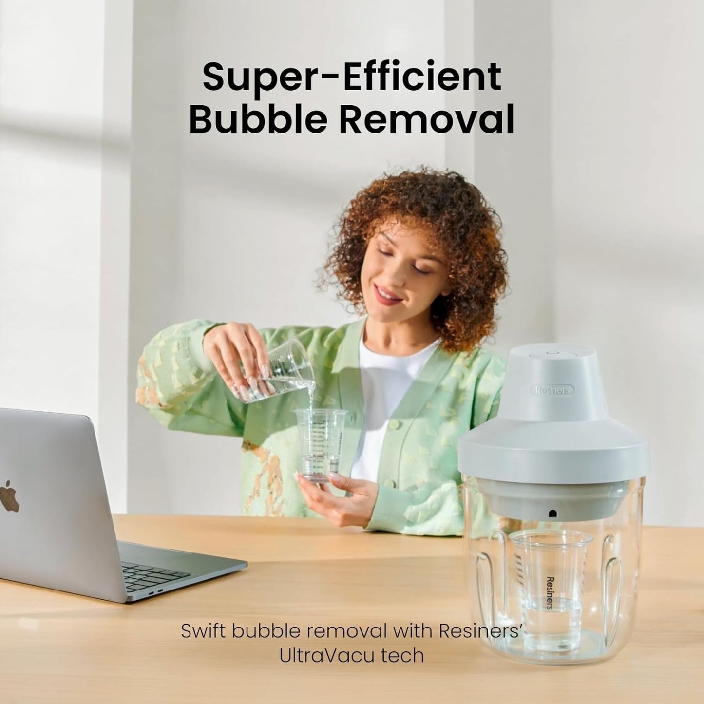 Resin Bubble Remover, 10 Min Remove Bubbles, 95Kpa Vacuum Degassing Chamber, Compact Airless Lite Machine for Epoxy Molds Casting,Uv Resin,Silicone,Jewelry Making (Patented)