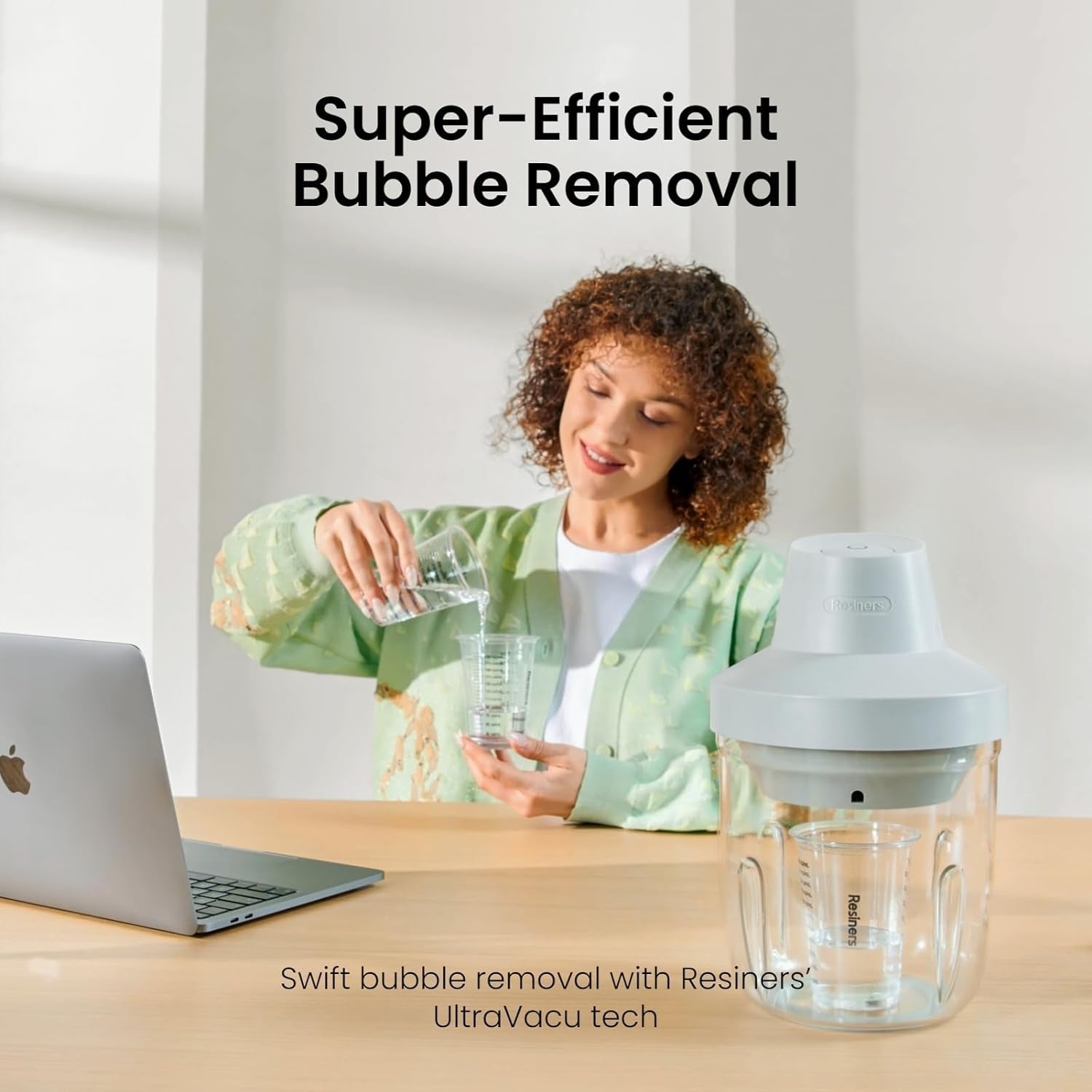 Resin Bubble Remover, 10 Min Remove Bubbles, 95Kpa Vacuum Degassing Chamber, Compact Airless Lite Machine for Epoxy Molds Casting,Uv Resin,Silicone,Jewelry Making (Patented)