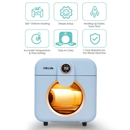 PYD O12 Mini Sublimation Oven Machine Convection Oven for Tumblers 12 L