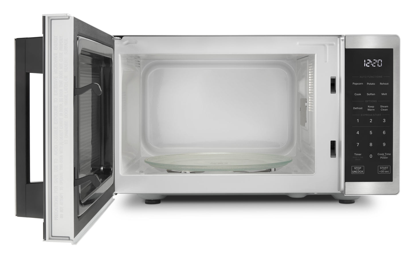 0.9 Cu. Ft. Stainless Steel Countertop Microwave with Steam Clean - 900 Watt