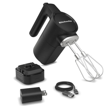 GO Cordless Hand Mixer | Black Matte