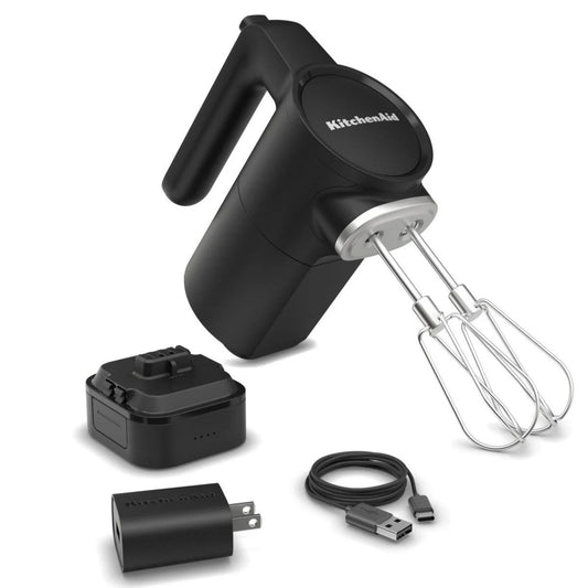 GO Cordless Hand Mixer | Black Matte
